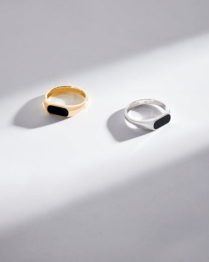 Stadium Signet Ring Silver