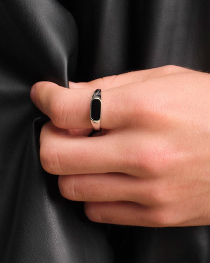 Stadium Signet Ring Silver
