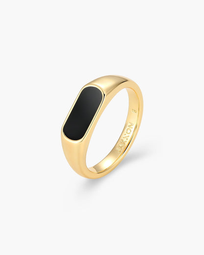 Stadium Signet Ring Gold
