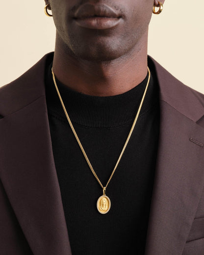 Studded St. Mary Pendant