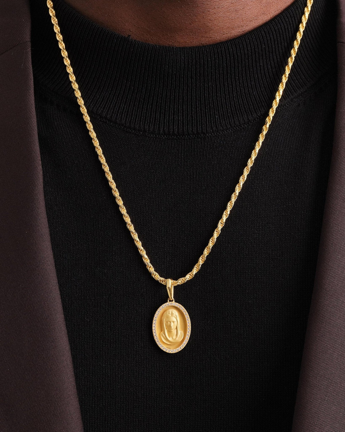 Studded St. Mary Pendant