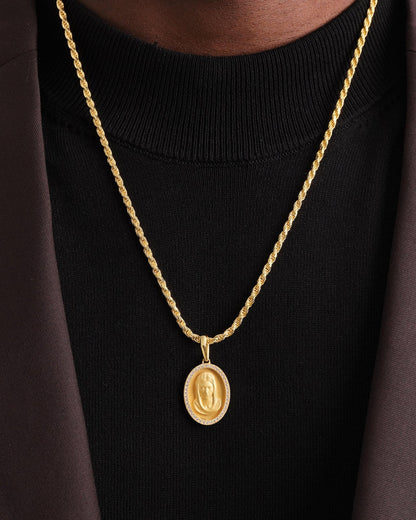 Studded St. Mary Pendant