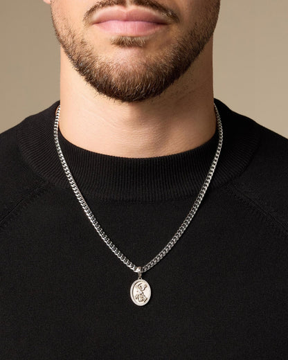 Studded St. Michael Pendant