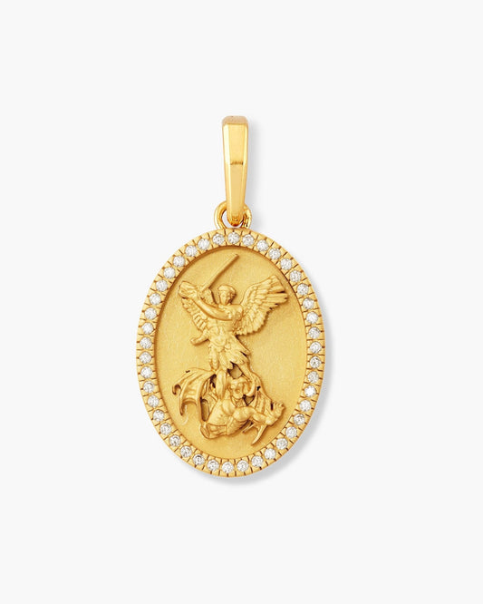 Youth Studded St. Michael Pendant (Pendant Only)