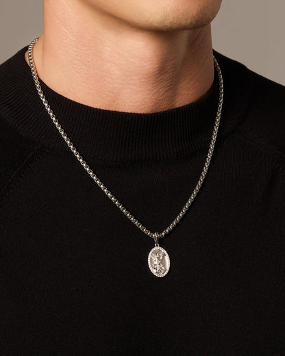 Studded St. Michael Pendant