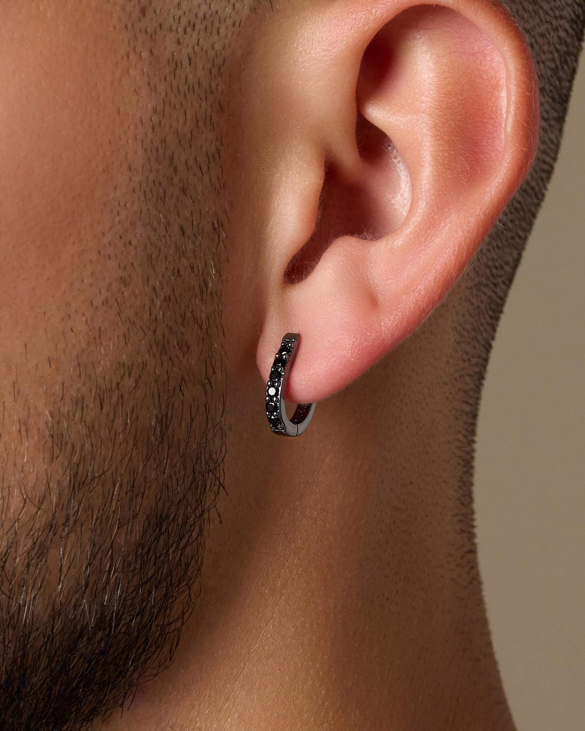 Studded Huggie Earrings