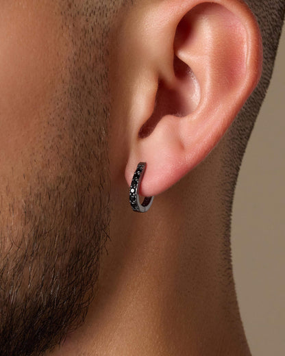 Studded Huggie Earrings
