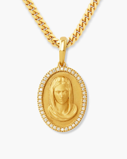 Studded St. Mary Pendant