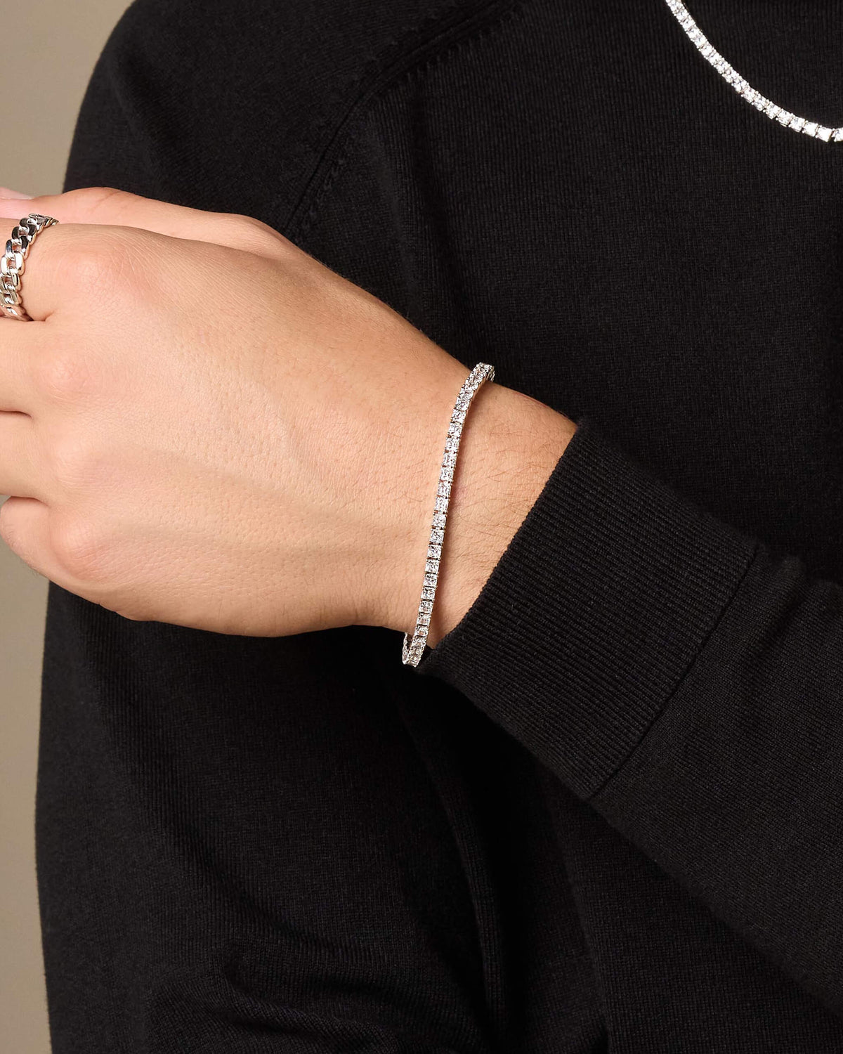Tennis Bracelet Square Cut