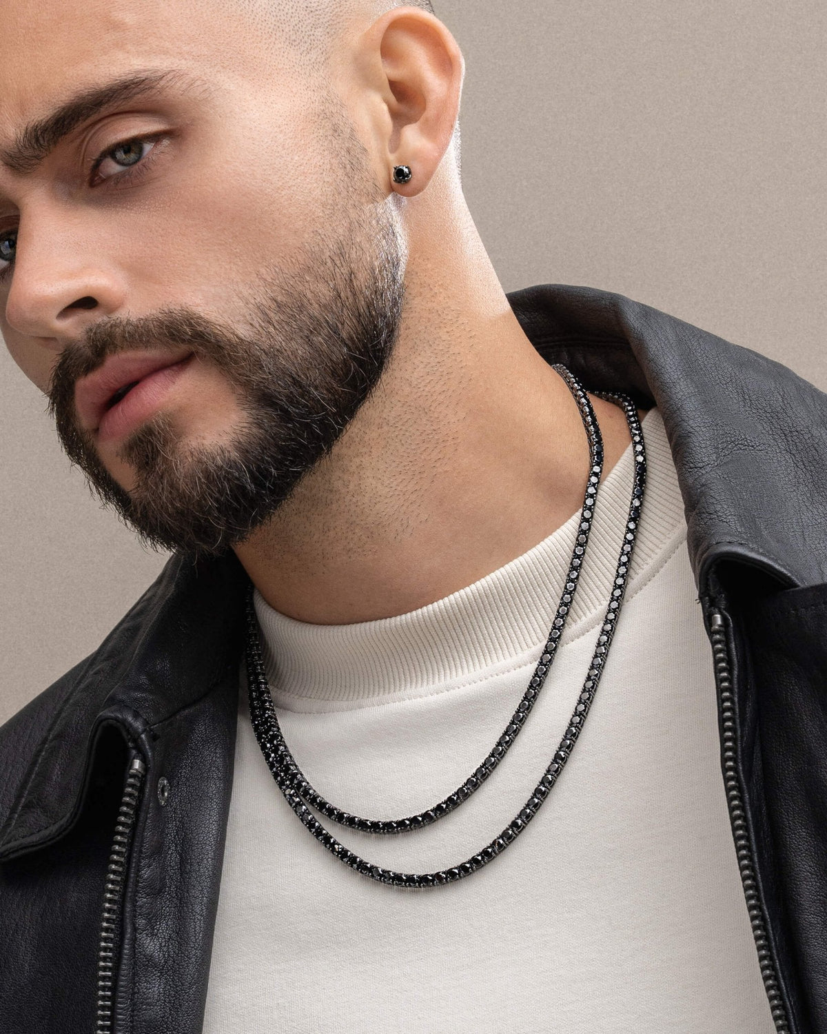 Tennis Chain Stack Round Cut