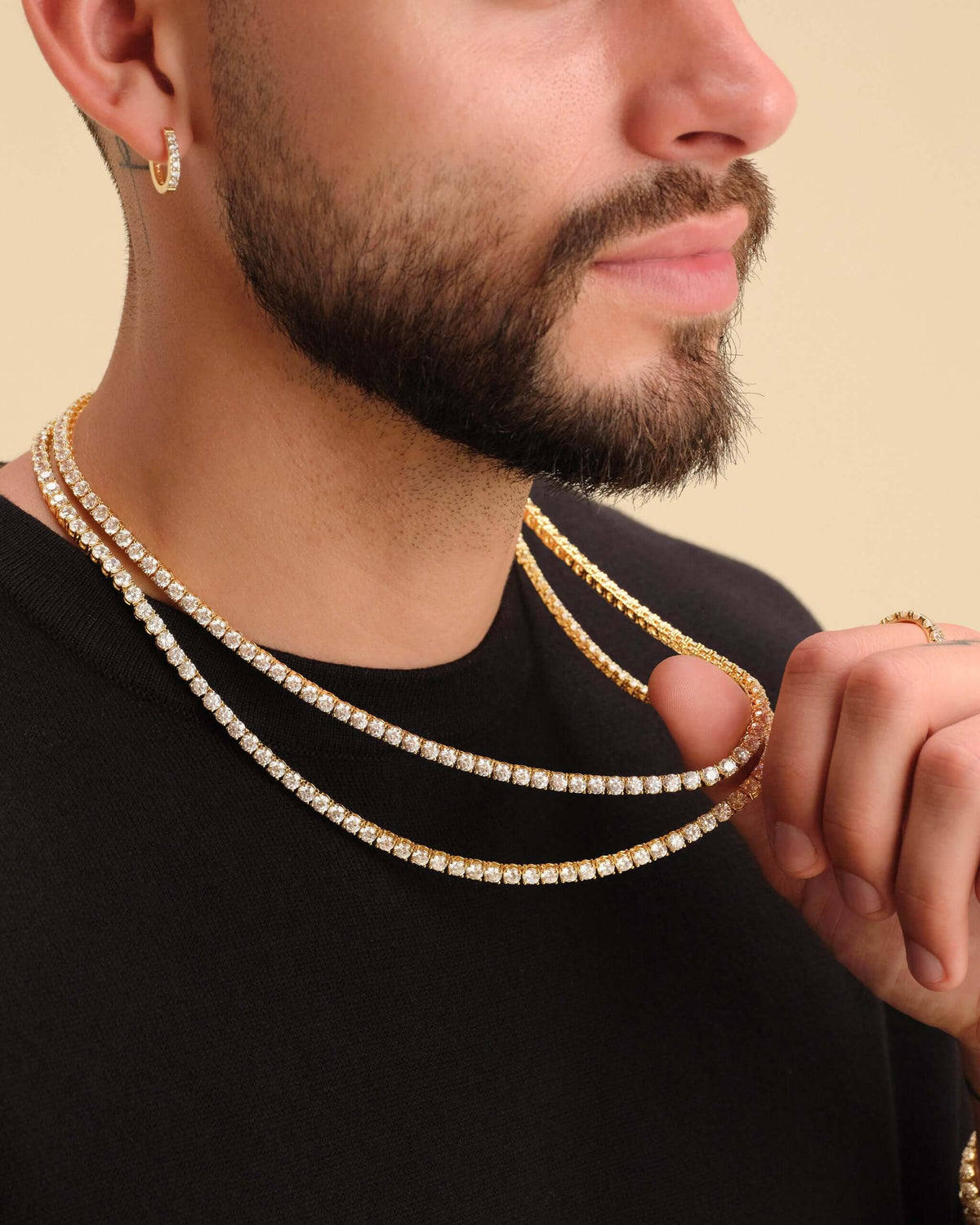 Tennis Chain Stack Round Cut