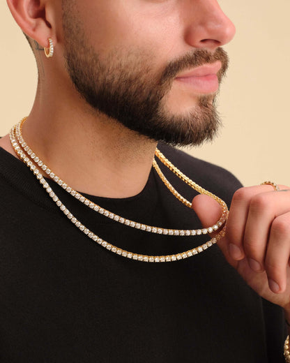 Tennis Chain Stack Round Cut