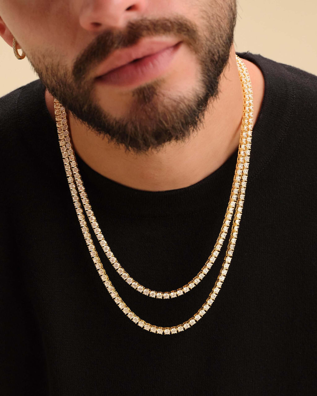 Tennis Chain Stack Round Cut