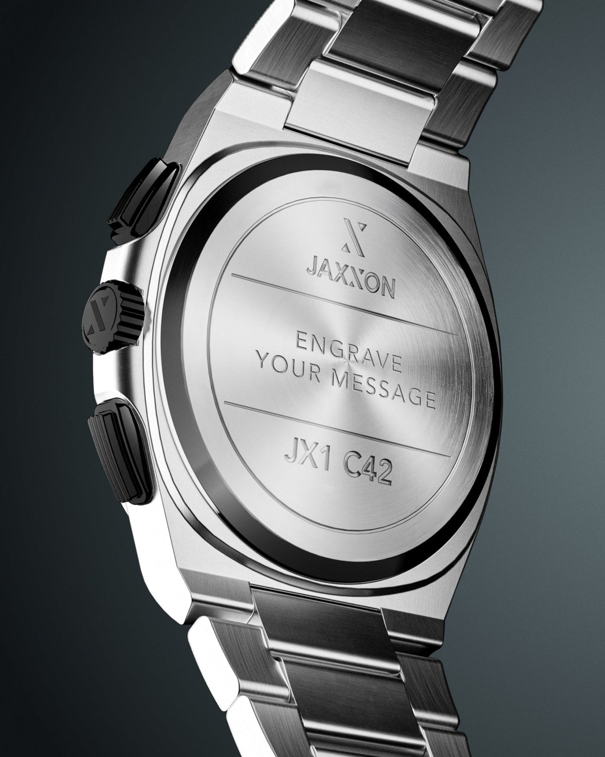 JX1 Chronograph Watch + Cuban Link Bracelet 5mm