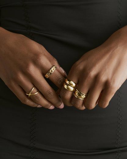 Women's Dome Ring Gold
