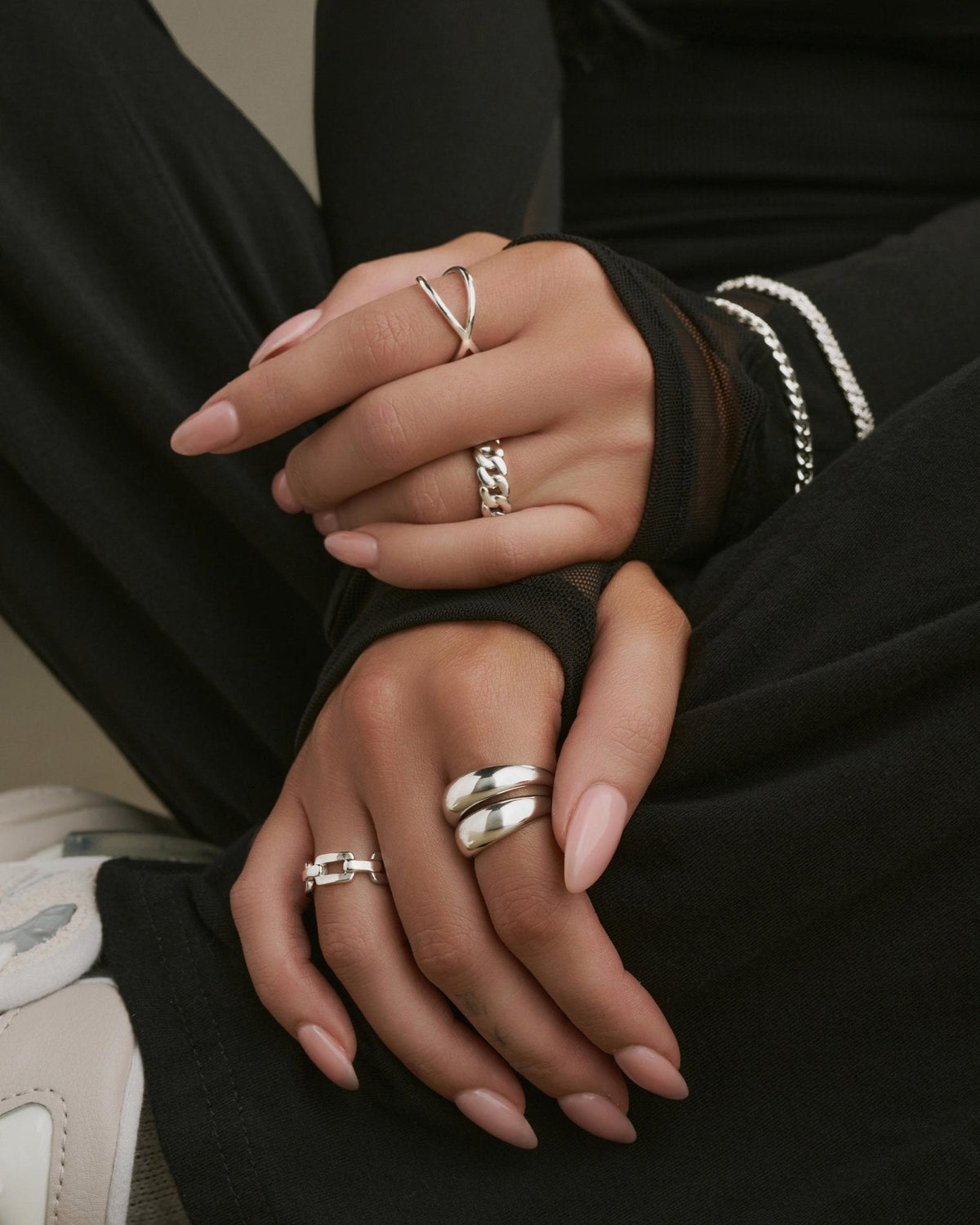 Women's Dome Ring Silver