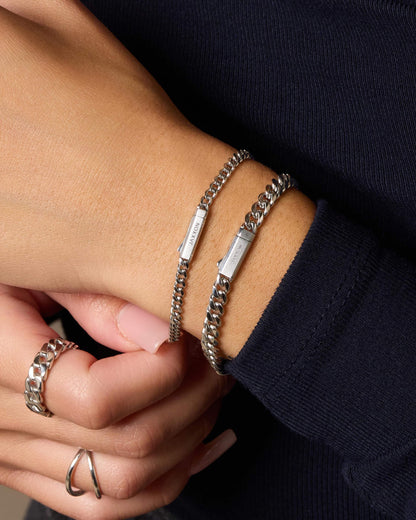 Women's Cuban Link Bracelet Stack