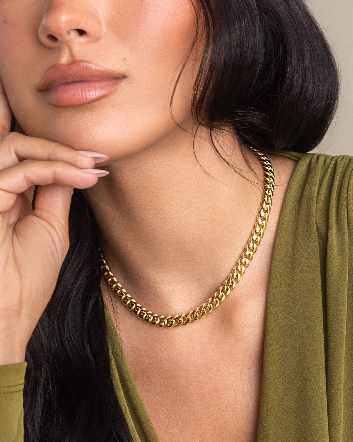 Women's Cuban Link Chain 8mm