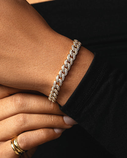 Women's Iced Out Cuban Set 8mm