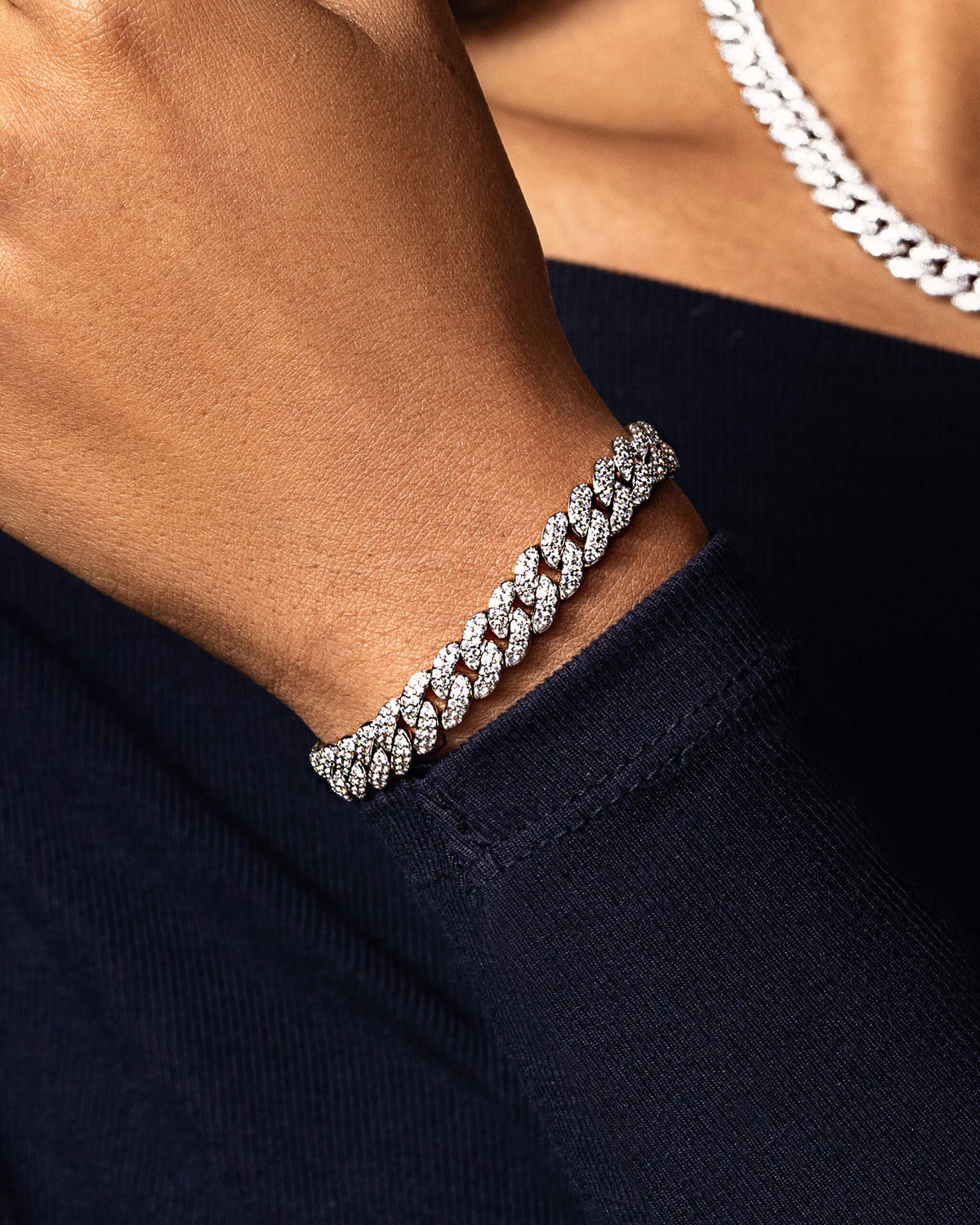 Women's Iced Out Cuban Set 8mm
