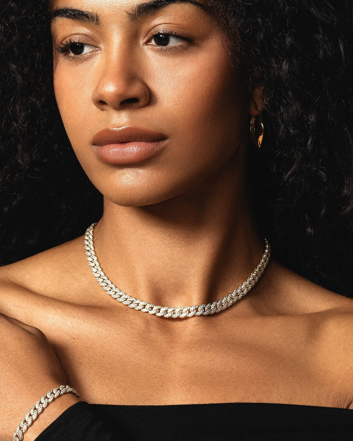 Women's Iced Out Cuban Set 8mm
