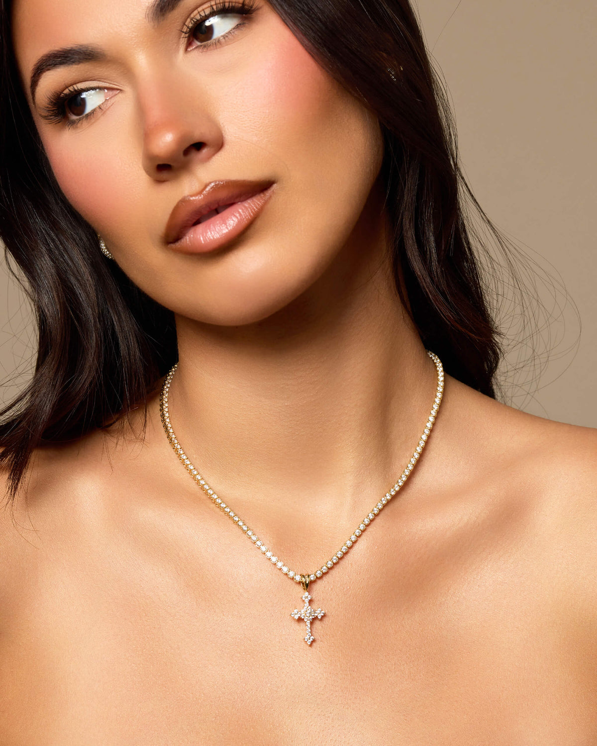 Women's Pavé Cross Pendant