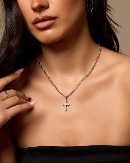 Women's Pavé Cross Pendant