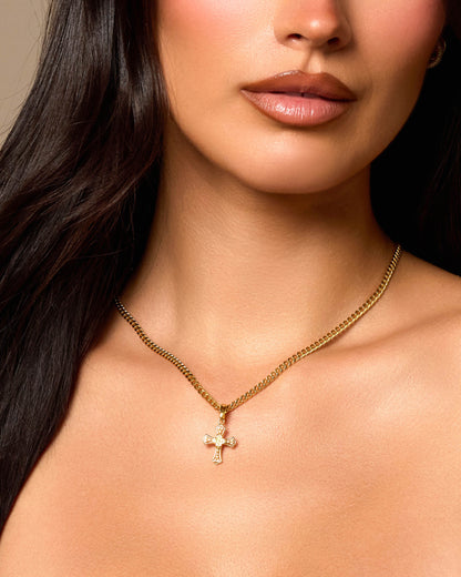 Women's Vintage Cross Pendant