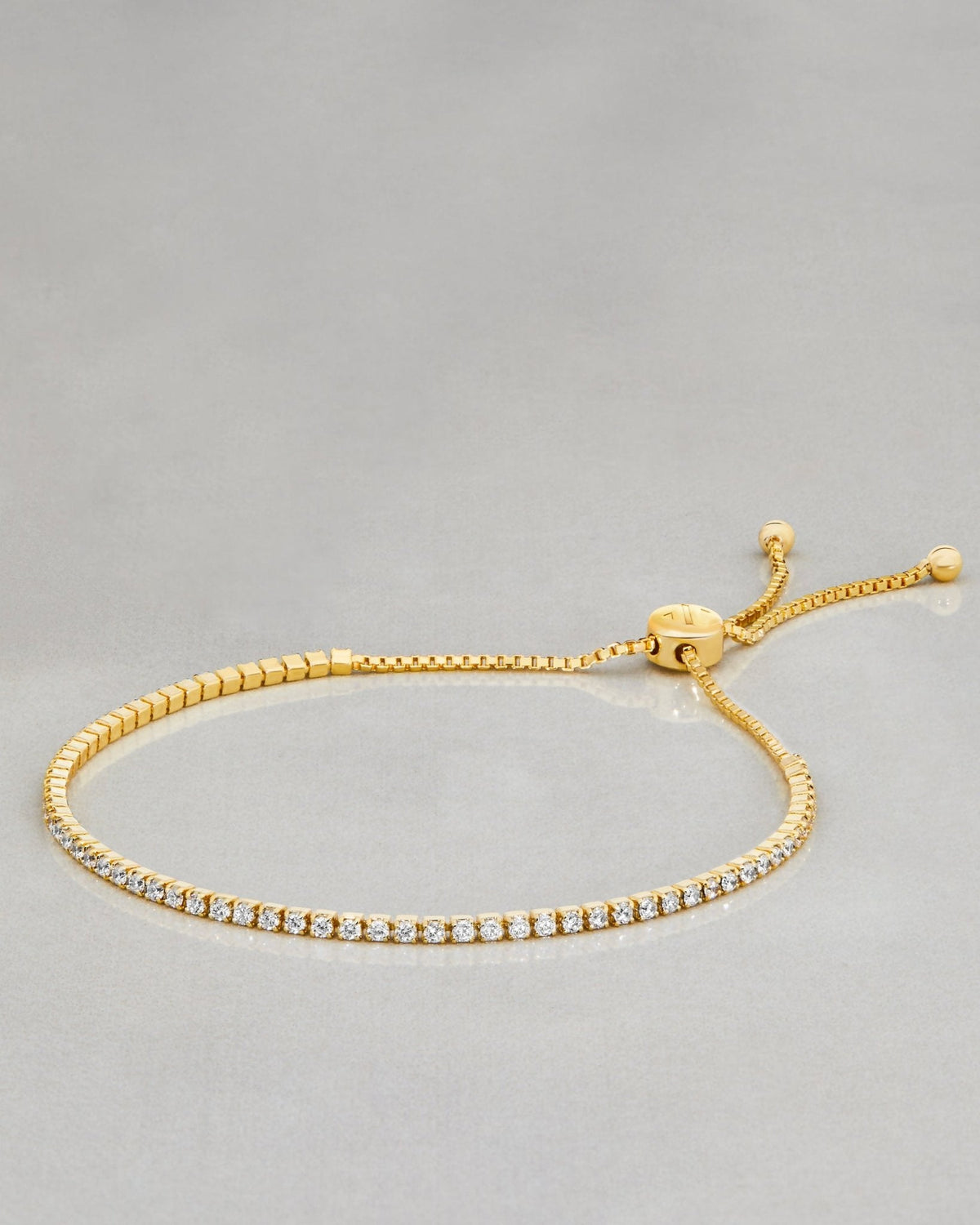 Women's Adjustable Tennis Bracelet Gold