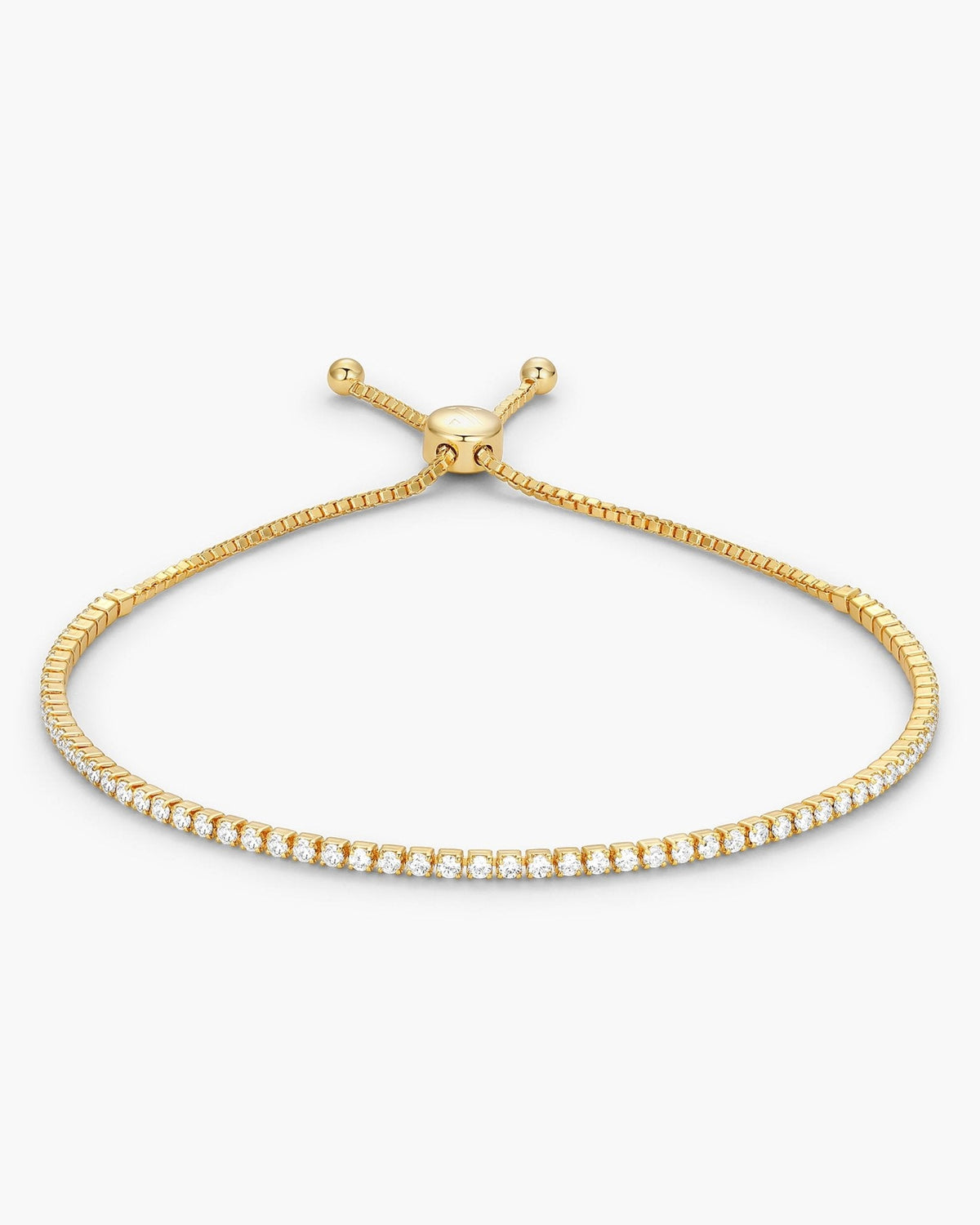 Women's Adjustable Tennis Bracelet Gold