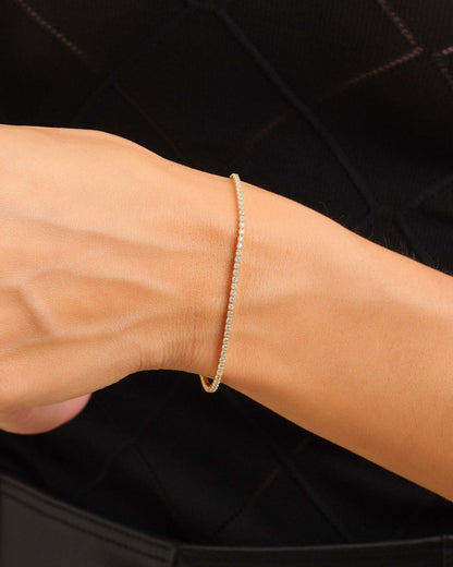 Women's Adjustable Tennis Bracelet Gold