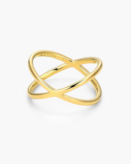 Women's Crossover Ring Gold