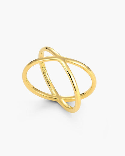 Women's Crossover Ring Gold