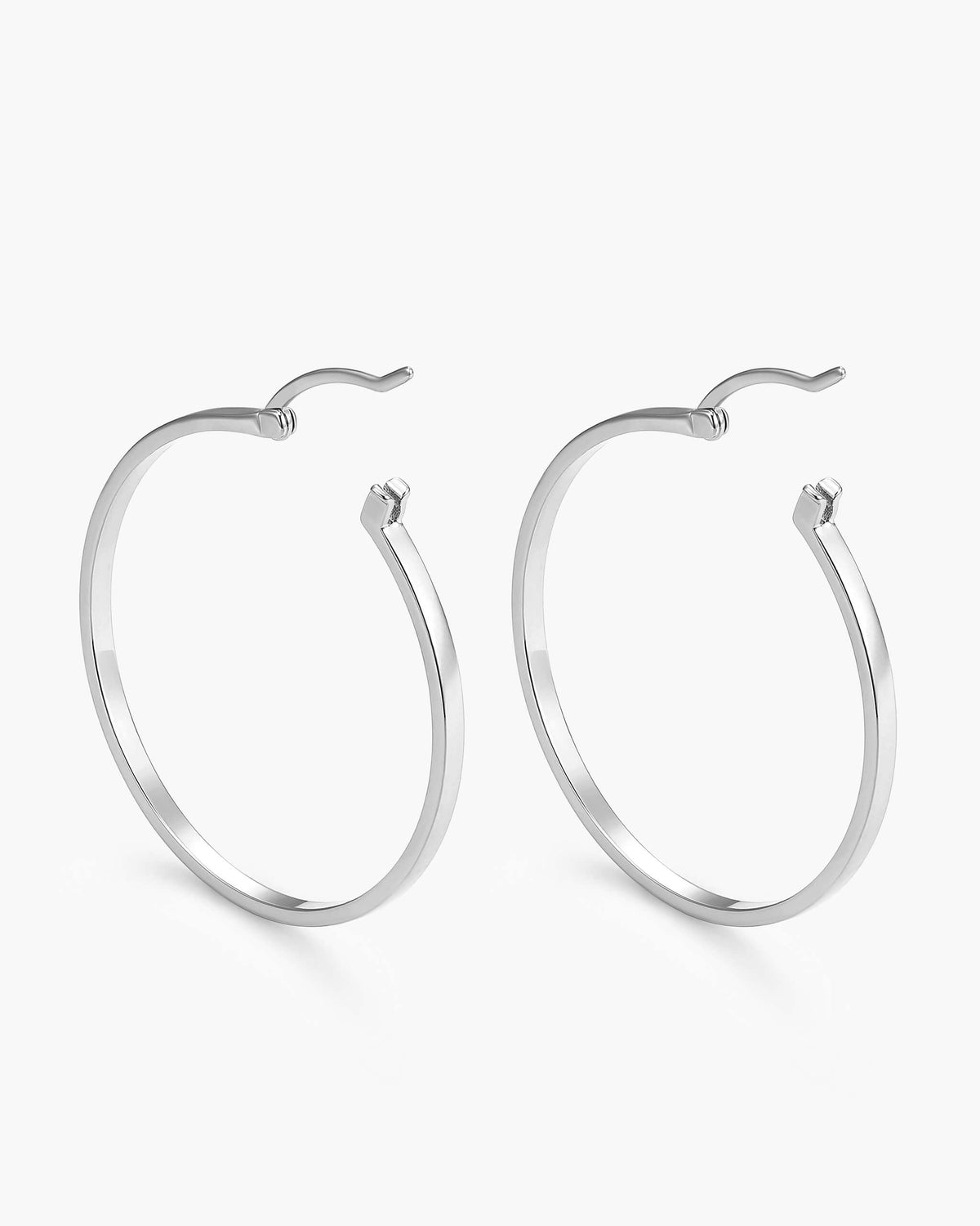 Women's Thin Large Hoop Earrings